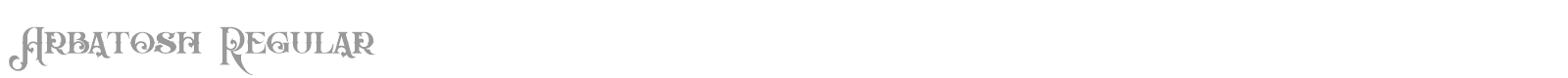 Arbatosh font preview