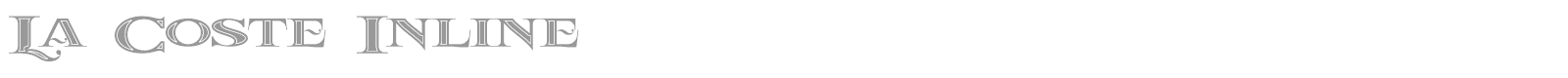 Lacoste font preview