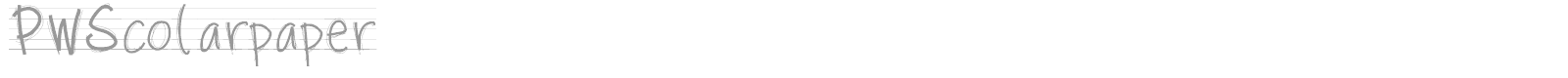 PW Scolarpaper font preview