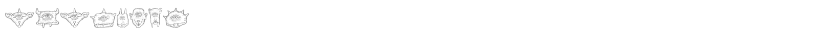 Cyclopia font preview