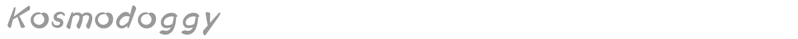 Kosmodoggy font preview