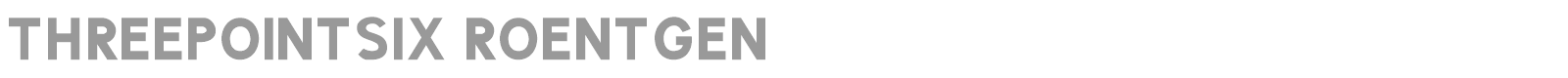 ThreePointSix Roentgen font preview