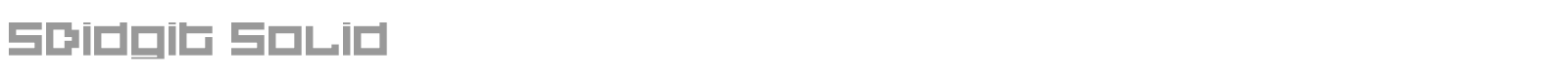5 Didgit font preview