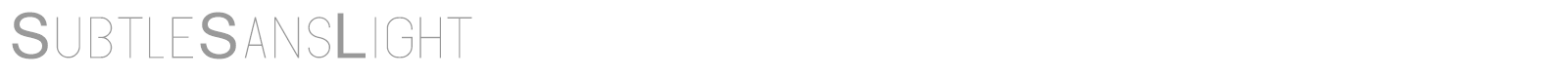 Subtle Sans font preview