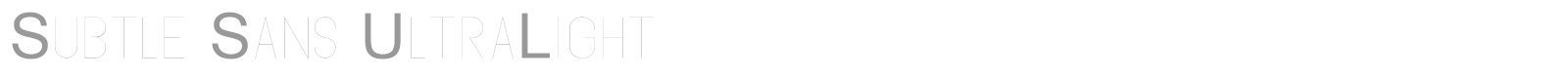 Subtle Sans font preview