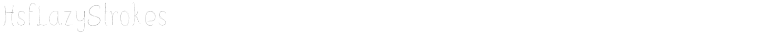 Hsf Lazy Strokes font preview