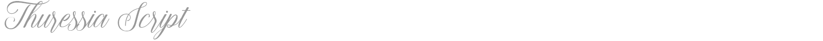 Thuressia Script font preview