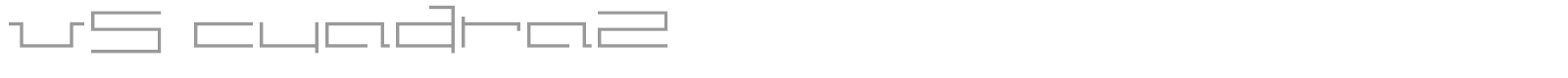 V5 Cuadra 2 Thick font preview