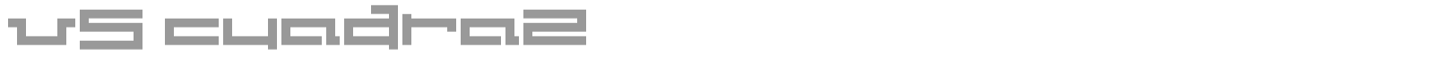 V5 Cuadra 2 Thick font preview