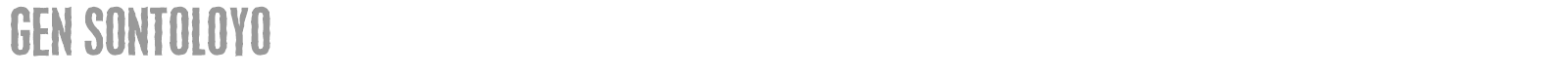 Gen Sontoloyo font preview