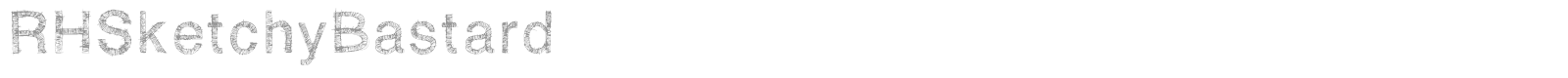 RH Sketchy Bastard font preview