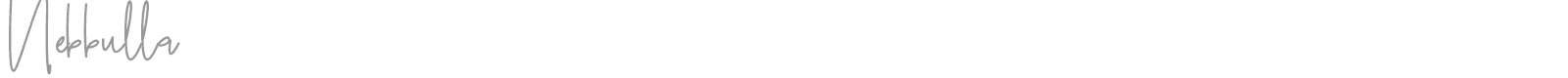 Nebbulla font preview