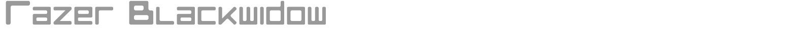 Razer Blackwidow font preview