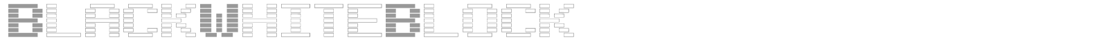 Black White Block font preview