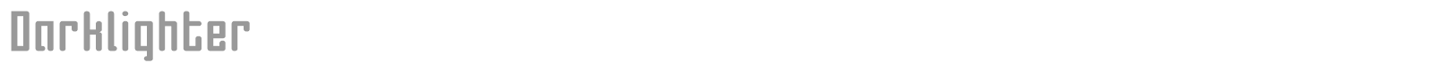 Darklighter font preview