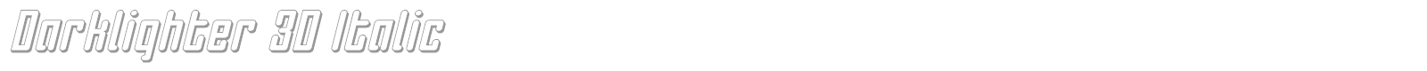 Darklighter font preview