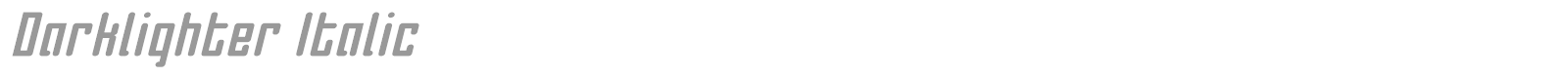 Darklighter font preview