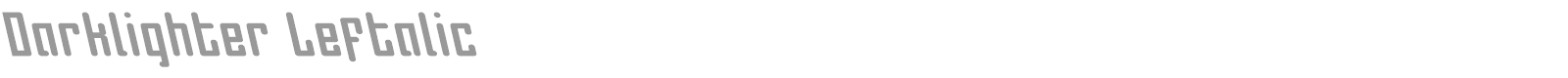 Darklighter font preview