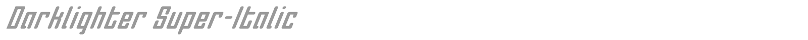 Darklighter font preview