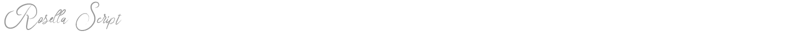 Rosella font preview