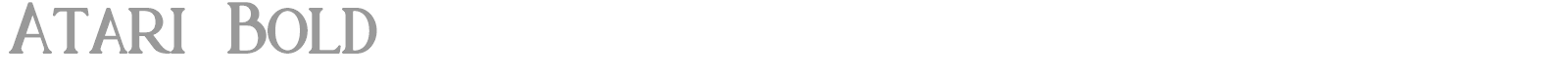 Atari font preview