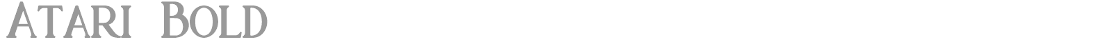 Atari font preview