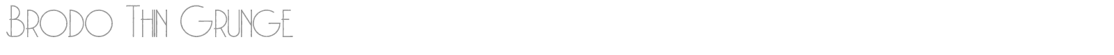 Brodo font preview
