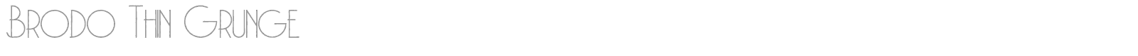 Brodo font preview