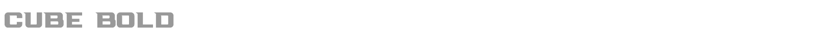 Cube font preview
