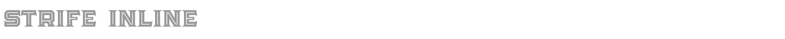 Strife font preview