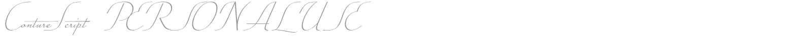 Conture Script font preview