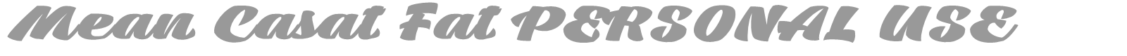 Mean Casat font preview