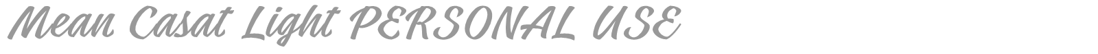 Mean Casat font preview