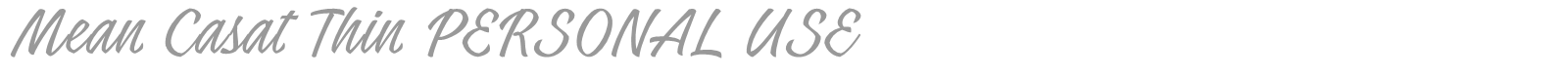 Mean Casat font preview