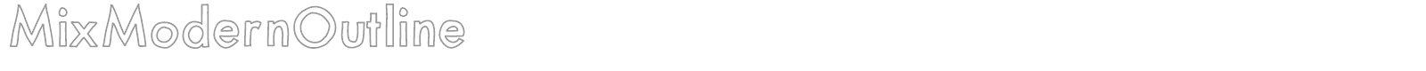 Mix Modern font preview