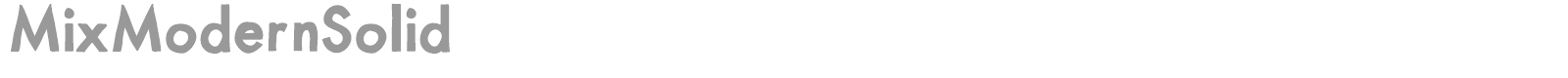 Mix Modern font preview