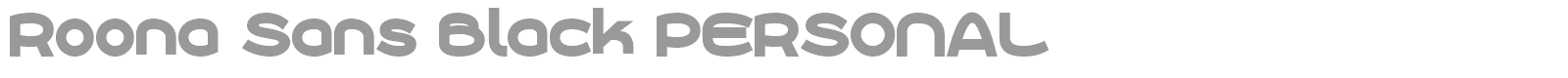 Roona Sans font preview