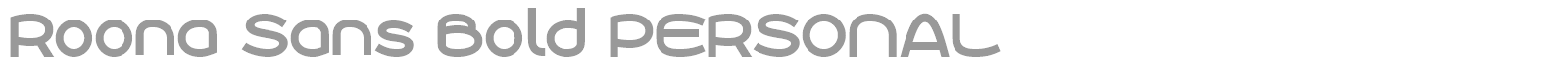 Roona Sans font preview