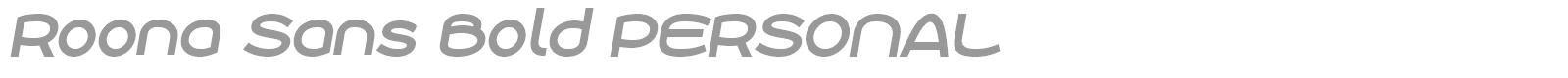 Roona Sans font preview