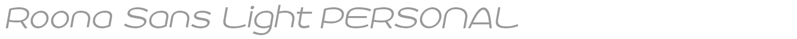 Roona Sans font preview