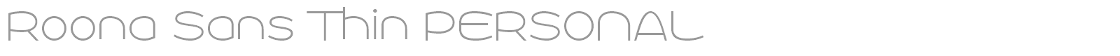 Roona Sans font preview