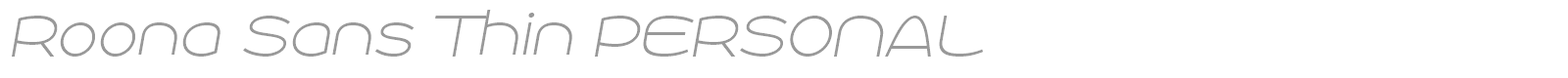 Roona Sans font preview