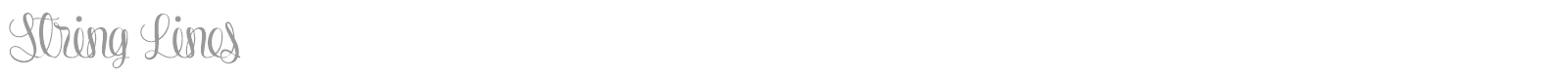 String Lines font preview