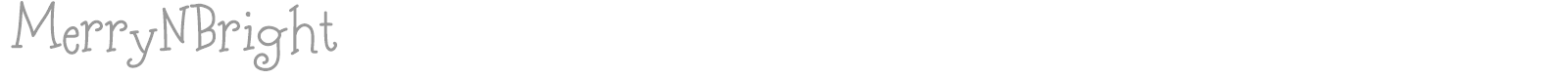 Merry N Bright font preview