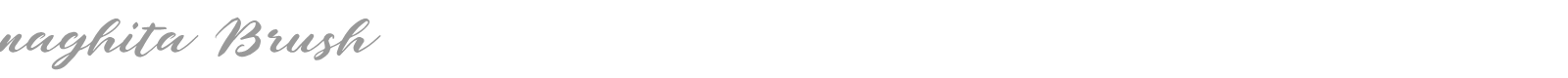 Naghita Brush font preview