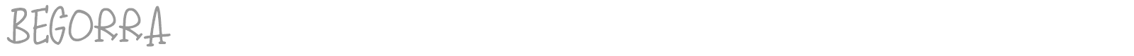 Begorra font preview