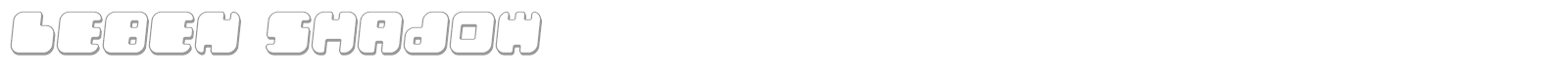 Leben font preview