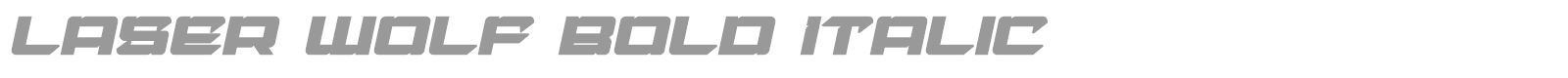 Laser Wolf font preview