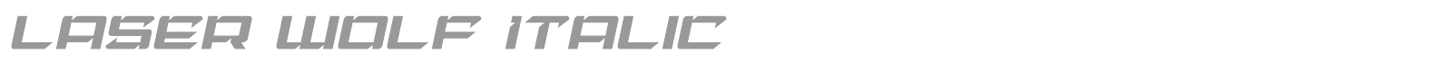 Laser Wolf font preview