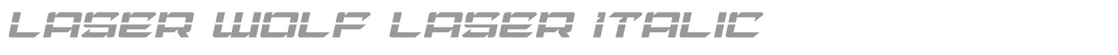 Laser Wolf font preview